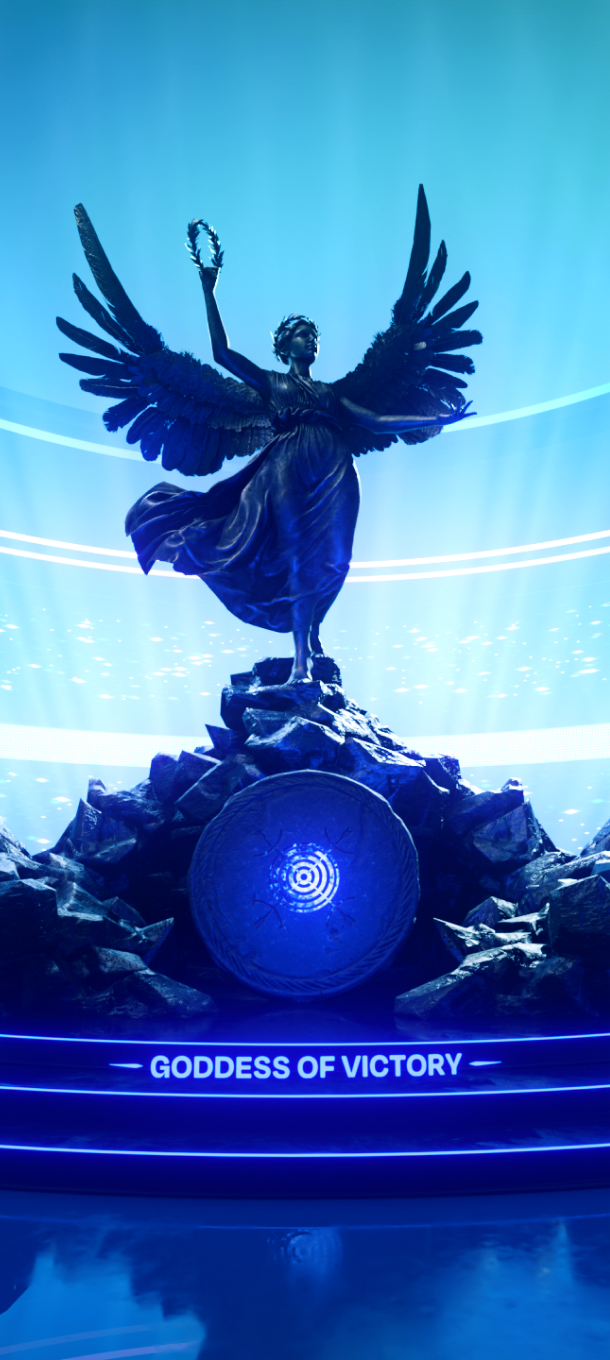 Visualization of the statue of nike (Goddess of Victory)