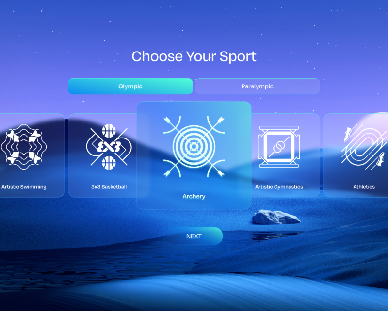 Choose your sport menu